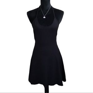 Forever 21 Halter Black Dress Size: Medium